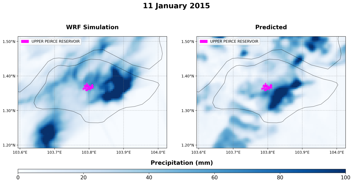 Upper Peirce Reservoir Precipitation